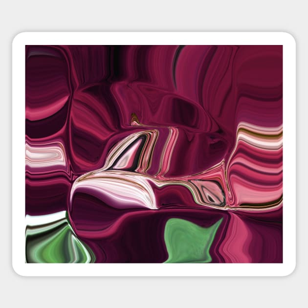 Burgundy -Available As Art Prints-Mugs,Cases,Duvets,T Shirts,Stickers,etc Sticker by born30